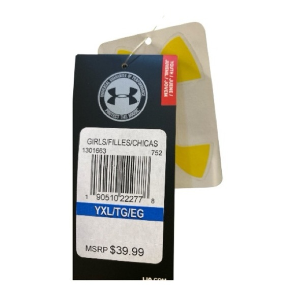 NEW! Girls Under Armour Lime Green HeatGear Running Hoodie - Picture 4 of 5